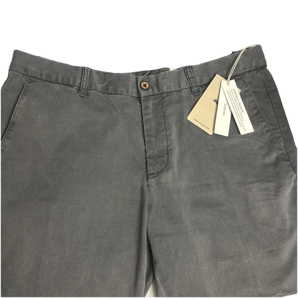 Tommy Bahama Boracay Flat Front Chino Casual Pants Mens 36 x 34 Fog Grey - Picture 7 of 11